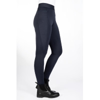 Legging HKM Isabella com assento integral em silicone Azul profundo