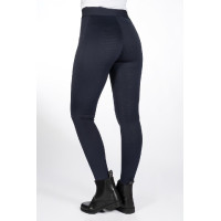 Legging HKM Isabella com assento integral em silicone Cinzento