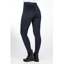 Legging HKM Isabella com assento integral em silicone Azul profundo