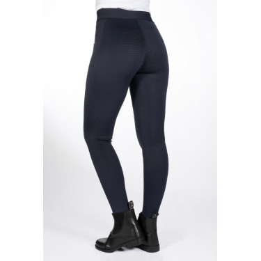 Legging HKM Isabella com assento integral em silicone Azul profundo