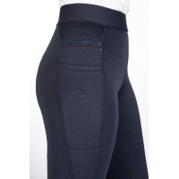 Legging HKM Isabella com assento integral em silicone Azul profundo