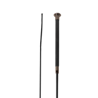 Chicote de dressage Velari Guidance com punho em couro Preto