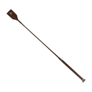Chicote de salto Velari Guidance com punho em couro Castanho