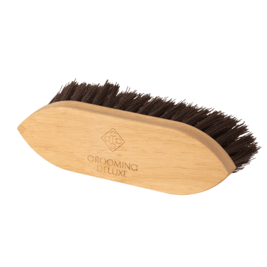 Escova Classic de madeira curta e dura Grooming Deluxe by Kentucky Castanho