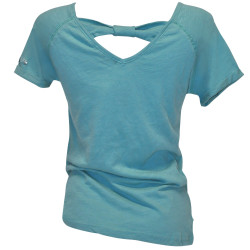 Camiseta feminina Amaluza Flags & Cup Verde celadon Camiseta feminina Amaluza Flags & Cup Verde celadon