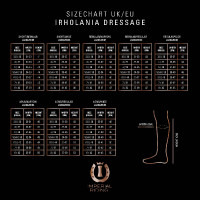 Botas de equitação Imperial Riding Olania Deluxe Dressage Curtas/Largas Castanho escuro