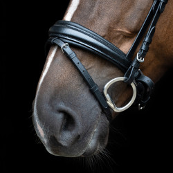Bridão inglês Imperial Riding combinado Sleek Preto