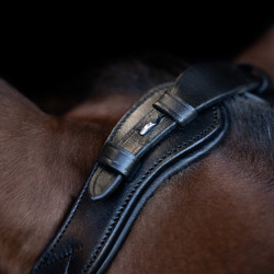 Bridão Imperial Riding com muserola combinada ergonómica baixa Preto