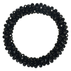 Elástico de cabelo com strass Imperial Riding Preto