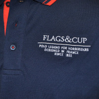 Polo masculino Capto Flags & Cup Azul-marinho Polo masculino Capto Flags & Cup Azul-marinho