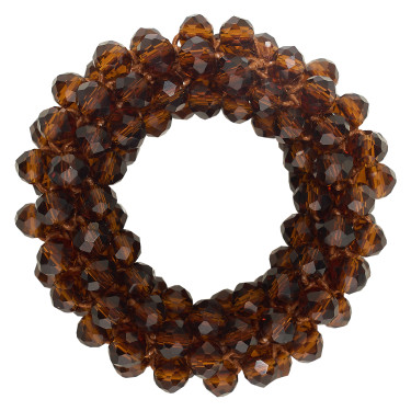 Elásticos para pinos de crina Imperial Riding, conjunto com 12 Castanho escuro