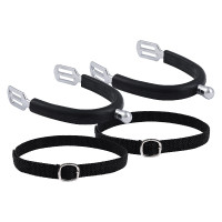 Esporas infantis Imperial Riding Basic 15 mm com revestimento de silicone Prata