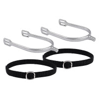 Esporas masculinas Imperial Riding Basic 15 mm ponta quadrada Prata