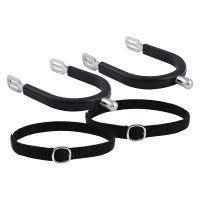 Esporas masculinas Imperial Riding Basic 20 mm com revestimento de silicone Prata