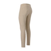 Legging de equitação Euro-Star Empower com grip nos joelhos para mulher Bege Legging de equitação Euro-Star Empower com grip nos joelhos para mulher Bege