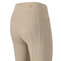 Legging de equitação Euro-Star Empower com grip nos joelhos para mulher Bege