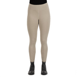 Legging de equitação Euro-Star Empower com grip nos joelhos para mulher Bege