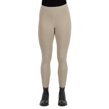 Legging de equitação Euro-Star Empower com grip nos joelhos para mulher Bege
