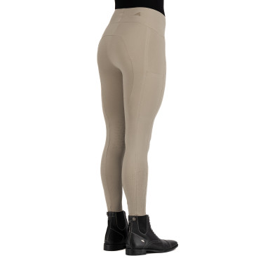 Legging de equitação Euro-Star Empower com grip nos joelhos para mulher Bege