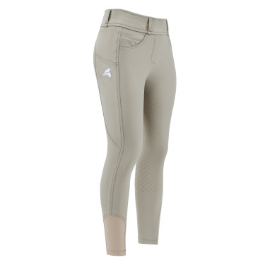Legging de equitação Euro-Star Maxi FullGrip Kids Canela Castanho