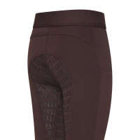 Legging de equitação Imperial Riding Basic FullGrip Kids Chocolate Castanho