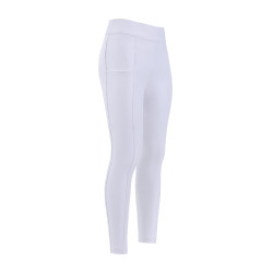 Legging de equitação Imperial Riding Basic FullGrip Kids Branco