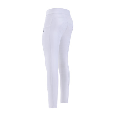 Legging de equitação Imperial Riding Basic FullGrip Kids Branco