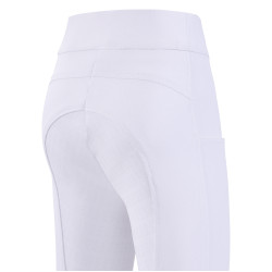 Legging de equitação Imperial Riding Basic FullGrip Kids Branco