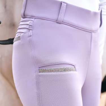Legging de equitação Imperial Riding Comfi Sparks summer FullGrip Kids Glicina Violeta
