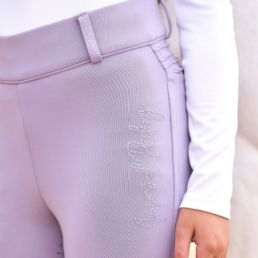 Legging de equitação Imperial Riding Comfi Sparks summer FullGrip Kids Glicina Violeta