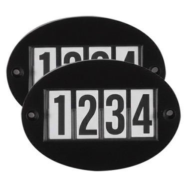 Número de competição Imperial Riding Basic com alfinete de engate rápido, pacote com 2 Preto