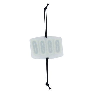 Número de competição Imperial Riding Basic quadrado 4 dígitos Branco