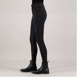 Calças de equitação Euro-Star Aurelle diamond FullGrip mulher Preto