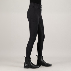 Calças de equitação Euro-Star Aurelle diamond FullGrip mulher Preto