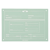 Placa de Estábulo German HV Polo Polo Céu aqua