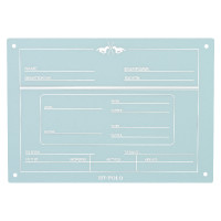 Placa de Estábulo German HV Polo Polo Azul-pó
