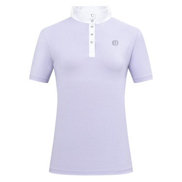 Polo de competição de mangas curtas Imperial Riding Basic feminino Glicina Violeta Polo de competição de mangas curtas Imperial Riding Basic feminino Glicina Violeta
