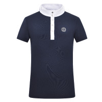 Pólo de concurso de mangas curtas Imperial Riding Basic Glam Kids Marinho Azul-marinho