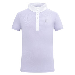 Polo de concurso de mangas curtas Imperial Riding Basic Kids Glicina Violeta