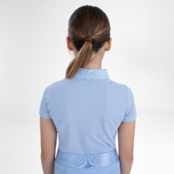 Polo de manga curta Euro-Star Mara Kids Azul claro