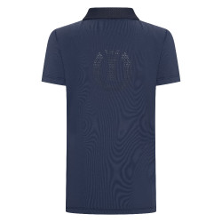 Polo de mangas curtas Imperial Riding Marly Kids Marinho Azul-marinho