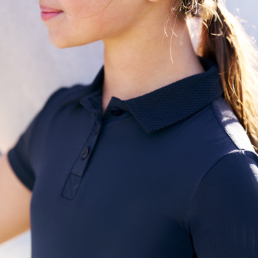 Polo de mangas curtas Imperial Riding Marly Kids Marinho Azul-marinho