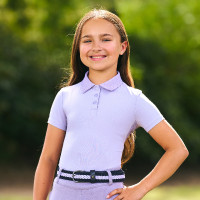 Polo de mangas curtas Imperial Riding Marly Kids Glicina Violeta