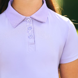 Polo de mangas curtas Imperial Riding Marly Kids Glicina Violeta