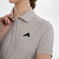 Polo de manga curta Euro-Star Mara para mulher Bege