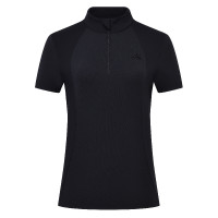 Polo de manga curta Euro-Star Monica para mulher Preto