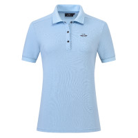 Polo de mangas curtas HV Polo Norah mulher Azul-pó
