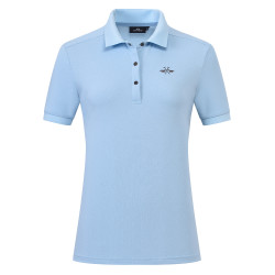 Polo de mangas curtas HV Polo Norah mulher Azul-pó