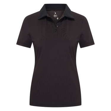 Polo de manga curta Imperial Riding Marly para mulher Preto