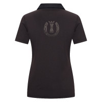 Polo de manga curta Imperial Riding Marly para mulher Preto